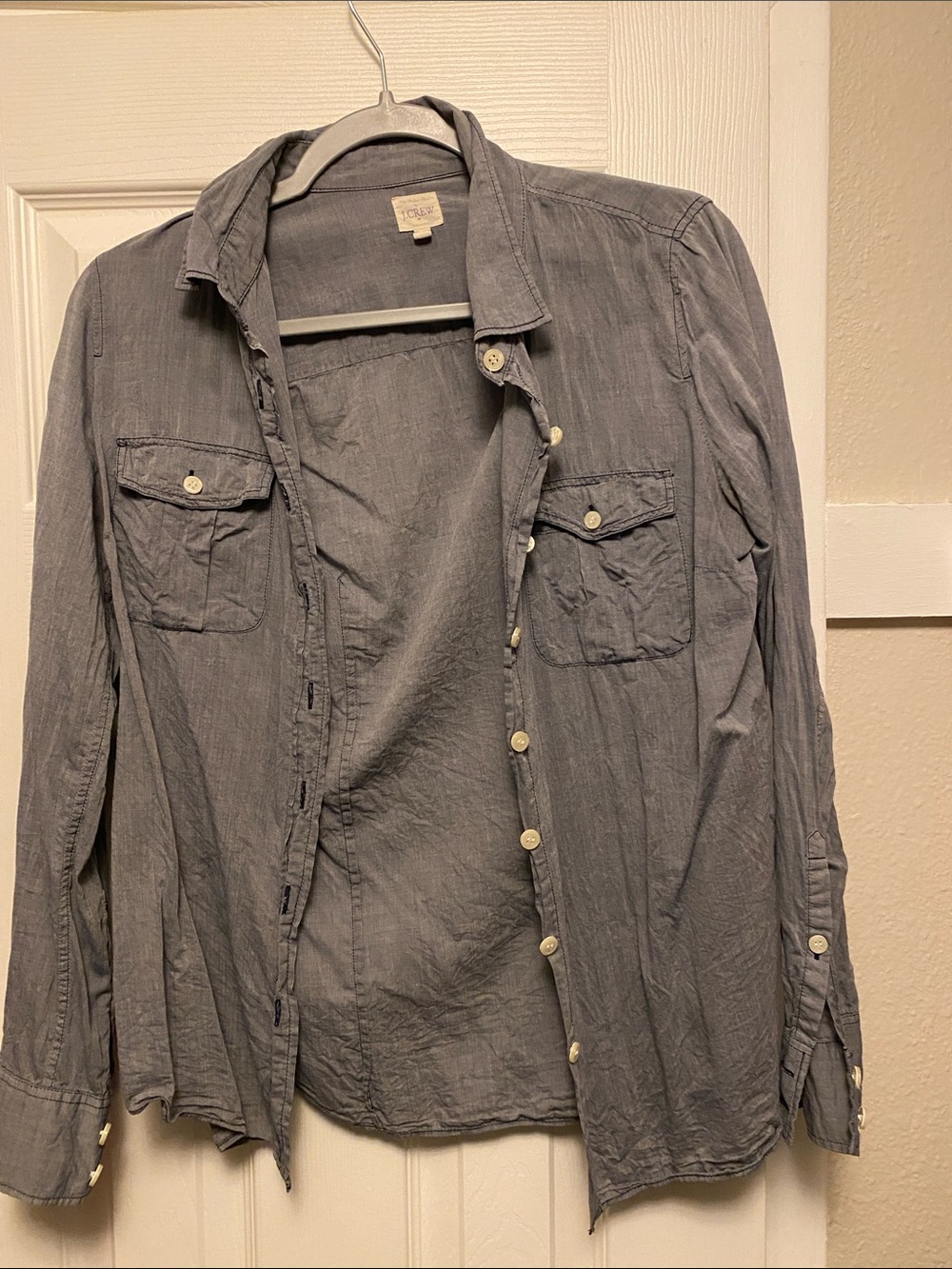 J. Crew denim Button-Down Shirt